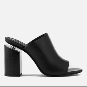 Alexander Wang avery leather heeled mules
